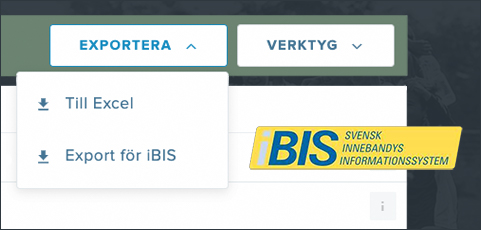 iBIS-anpassad exportfunktion finns nu i ert medlemsregister