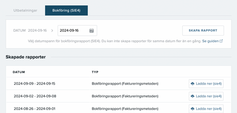 NYHET: Förbättrad SIE4-export med periodväljare är live