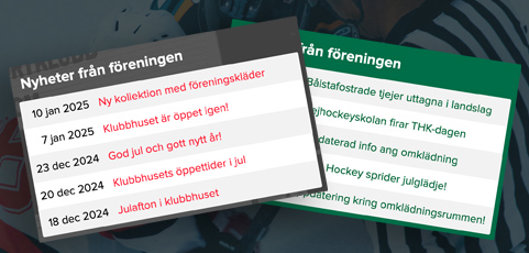 NYHET: Föreningens nyheter nu även på gruppernas hemsidor